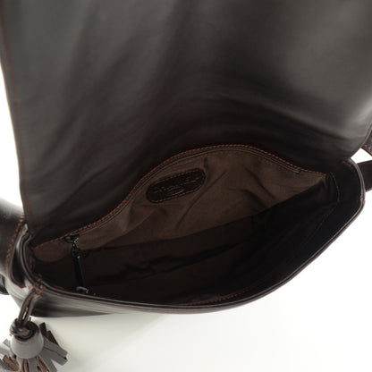 Chanel Lambskin CC Tassel Shoulder Flap Bag Brown 5 of 7