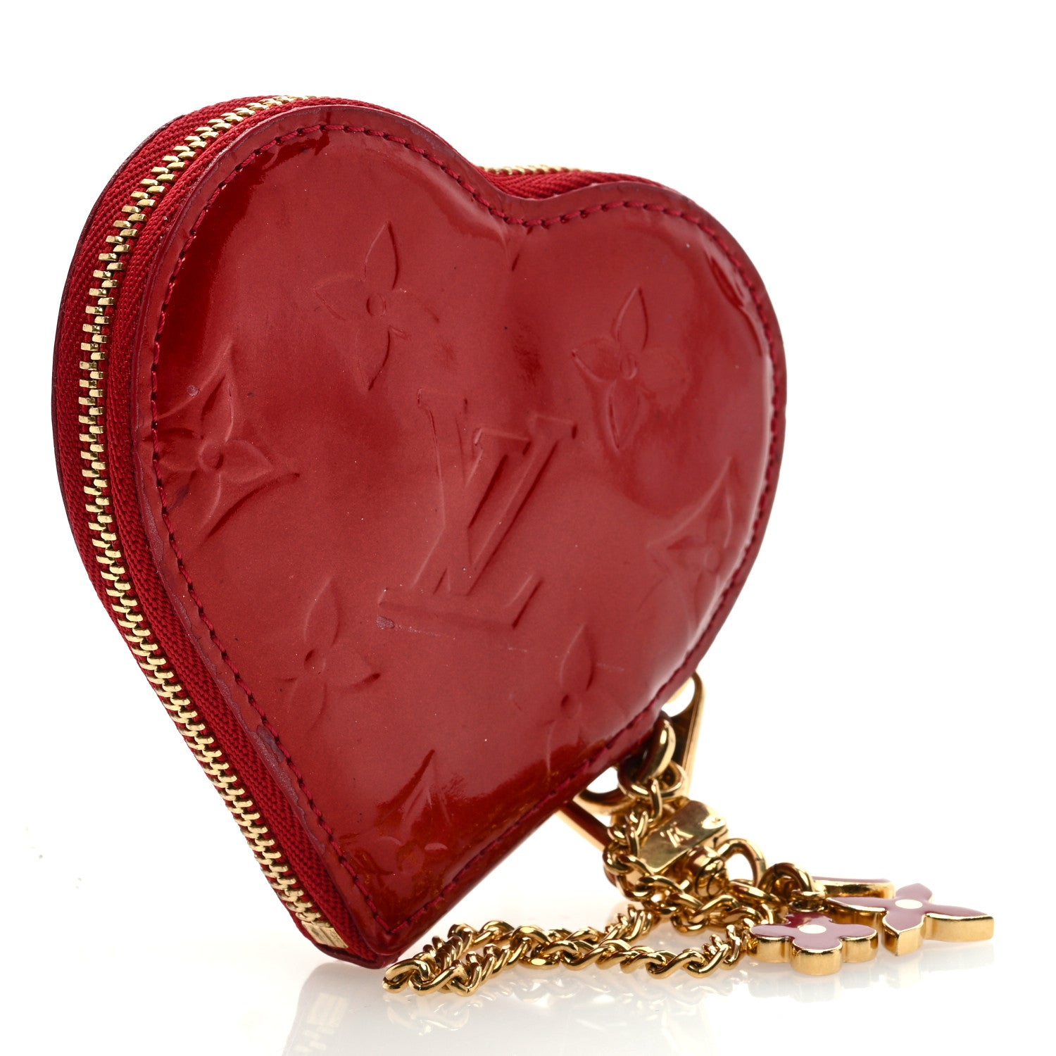 Louis Vuitton Vernis Coeur Heart Coin Purse Pomme D'Amour 3 of 6