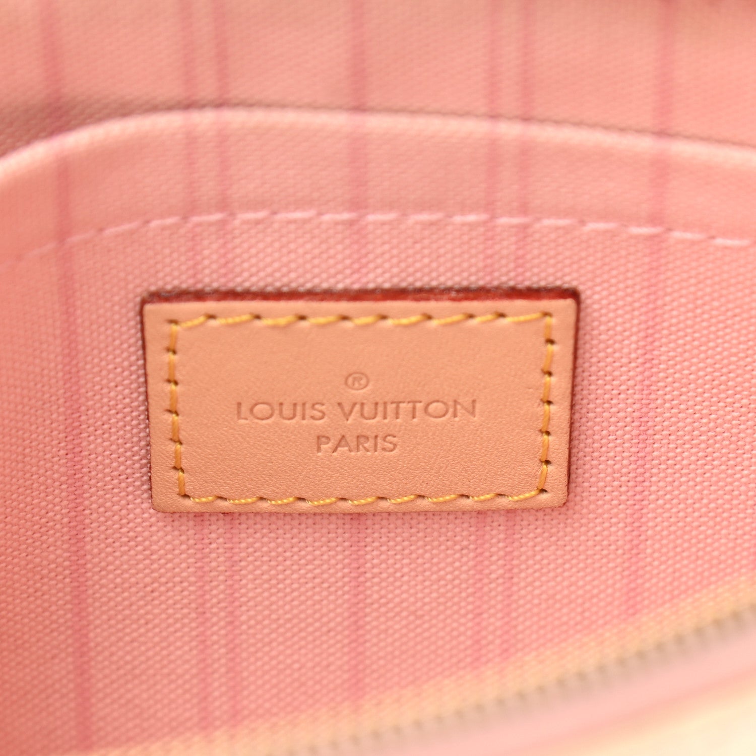 Louis Vuitton Damier Azur Neverfull MM GM Pochette Rose Ballerine 6 of 9