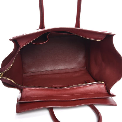 Celine Smooth Calfskin Mini Luggage Burgundy 5 of 16