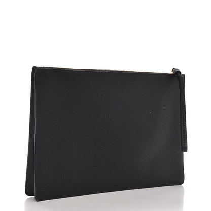 Versace Grained Calfskin Medusa Head Pochette Black 3 of 7