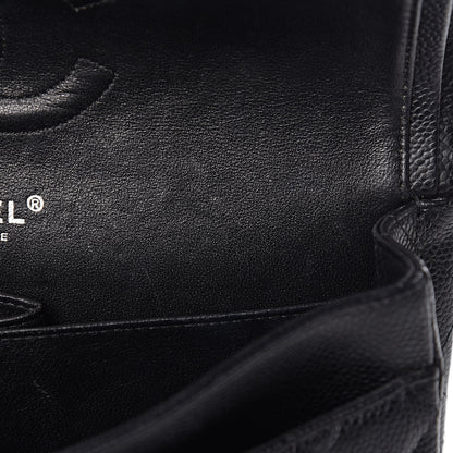 Chanel Caviar Quilted Medium Double Flap Black 12 of 15