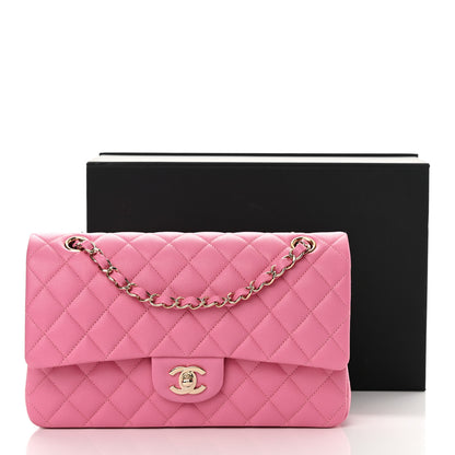 Chanel Caviar Quilted Medium Double Flap Pink 11 of 11