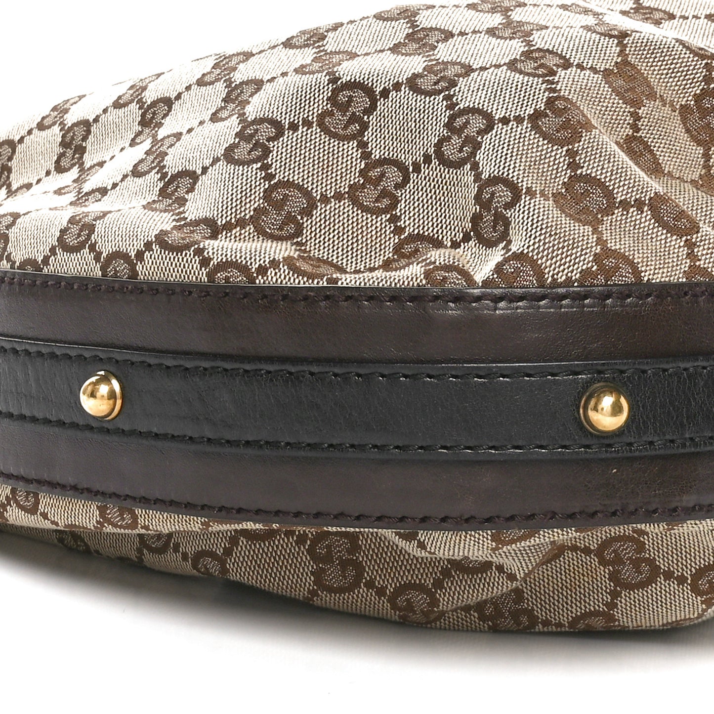 Monogram Medium Interlocking Hobo Dark Brown