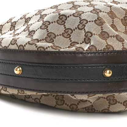 Gucci Monogram Medium Interlocking Hobo Dark Brown 9 of 10