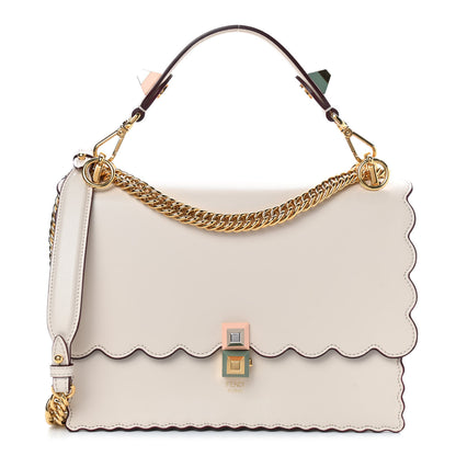 Fendi Vitello Liberty Scalloped Studded Kan I Shoulder Bag Camelia 1 of 13