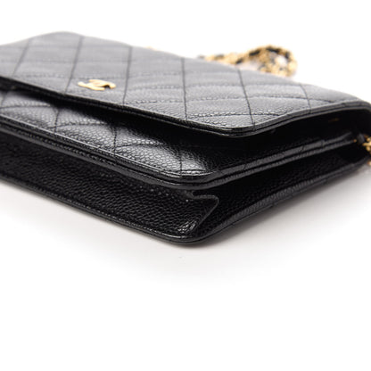 Chanel Caviar Quilted Wallet On Chain WOC Black 7 of 12