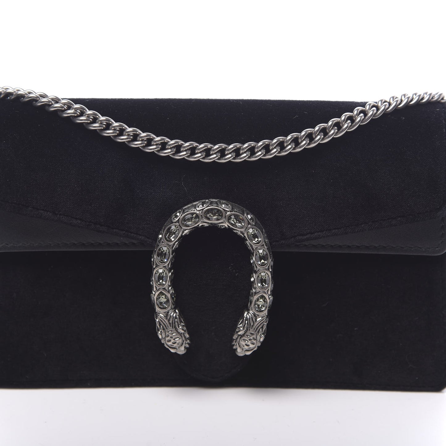 Velvet Super Mini Dionysus Shoulder Bag Black