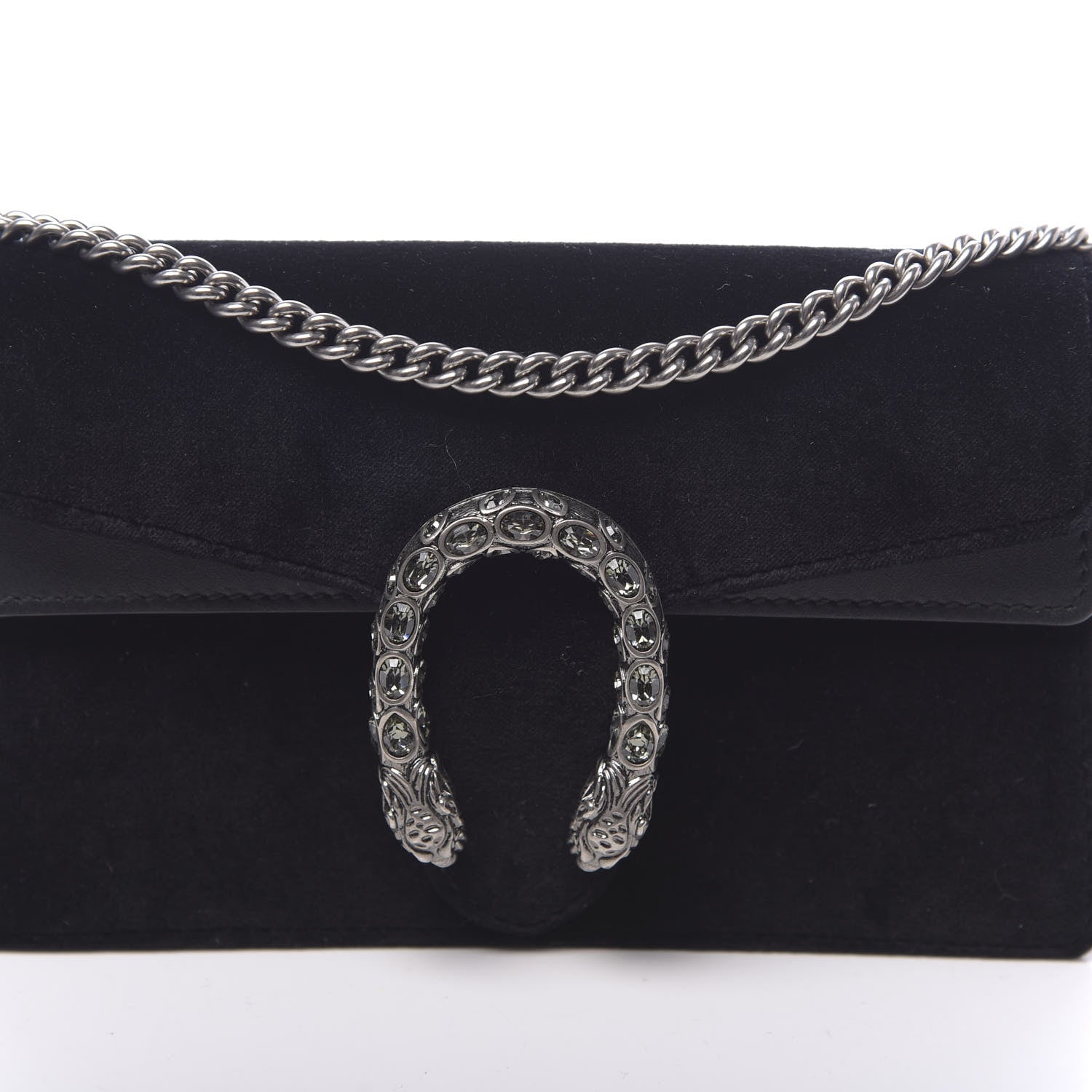 Gucci Velvet Super Mini Dionysus Shoulder Bag Black 8 of 8