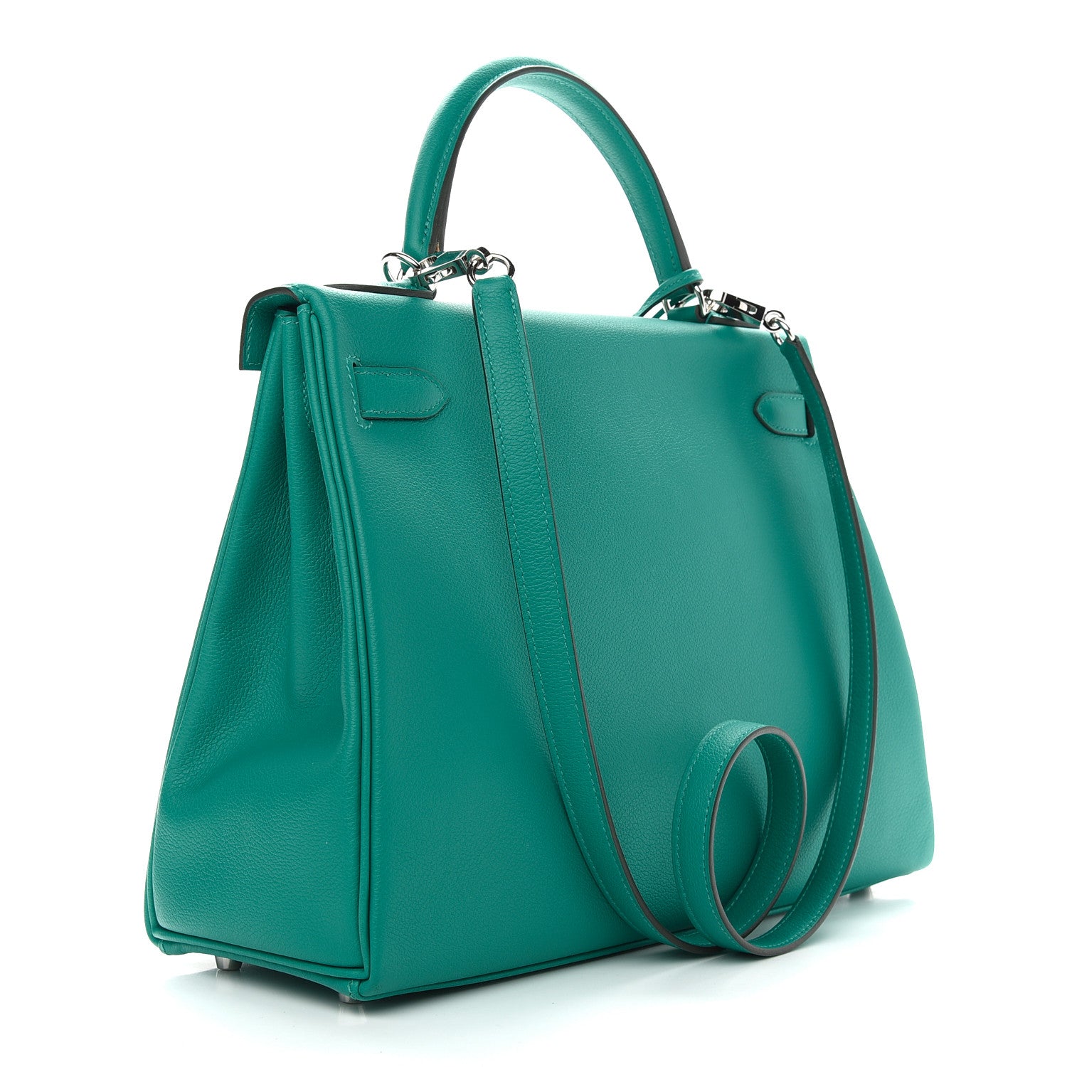 Hermes Evercolor Verso Kelly Retourne 32 Vert Verone Bleu Du Nord 3 of 11