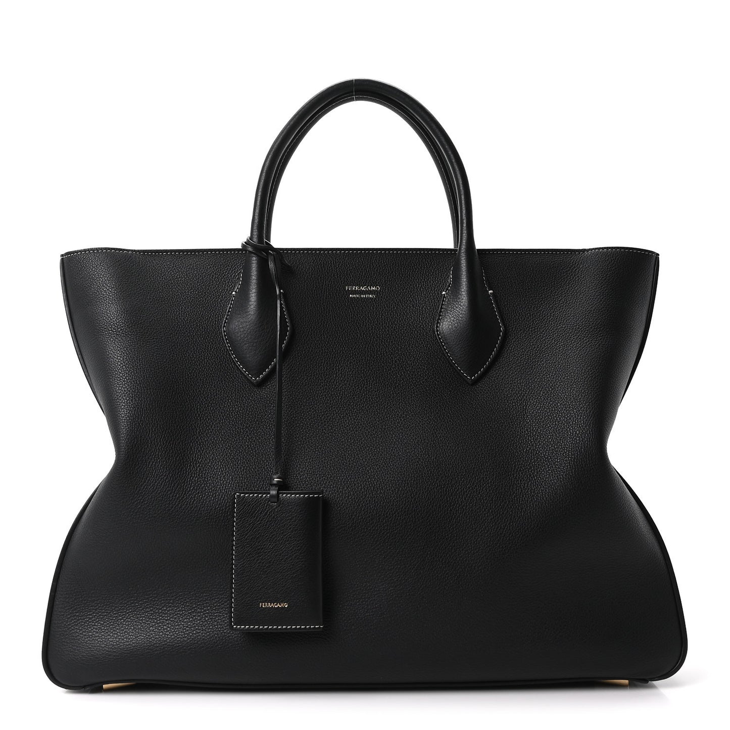 Calfskin Star Large Tote Black