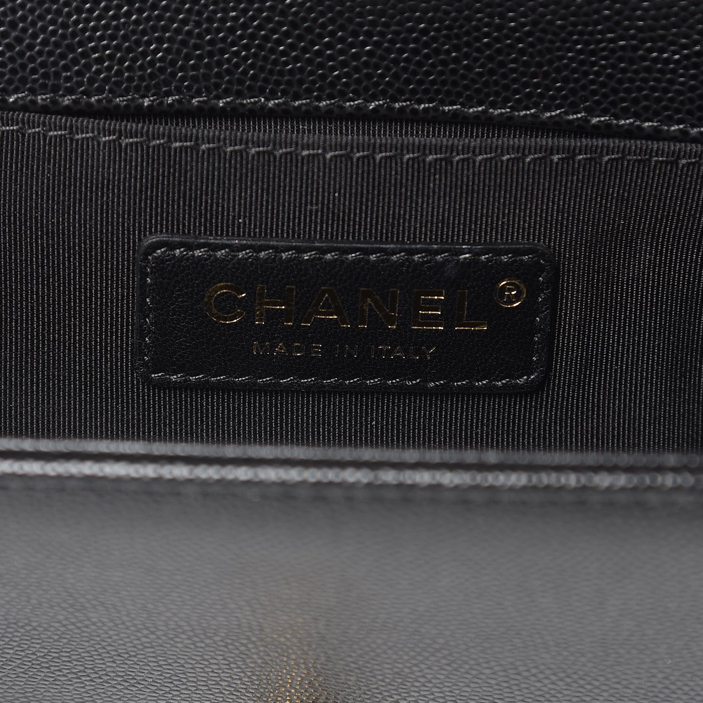 Caviar Quilted Small Boy Flap Black