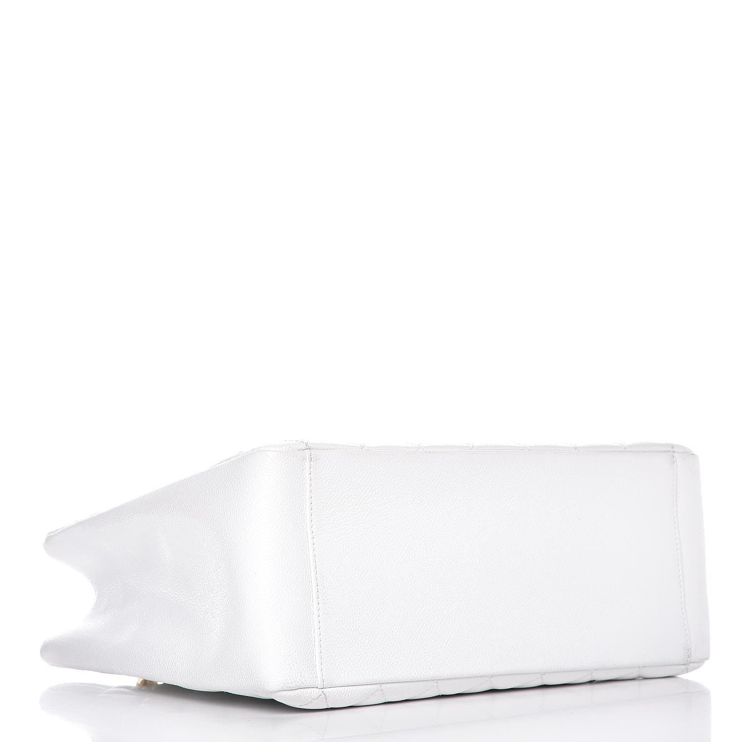 Chanel Caviar Quilted Grand Shopping Tote GST White 4 of 11
