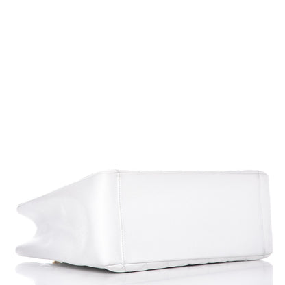 Chanel Caviar Quilted Grand Shopping Tote GST White 4 of 11