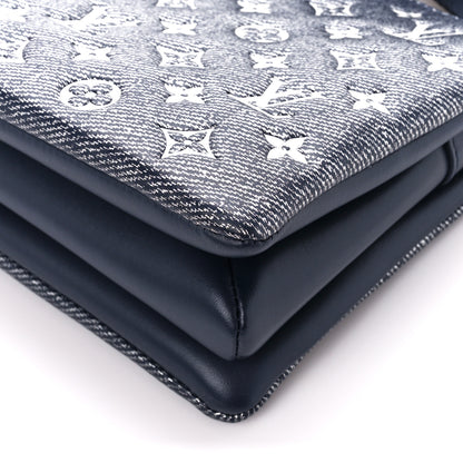 Louis Vuitton Lambskin Printed Monoglam Coussin PM Blue 10 of 10