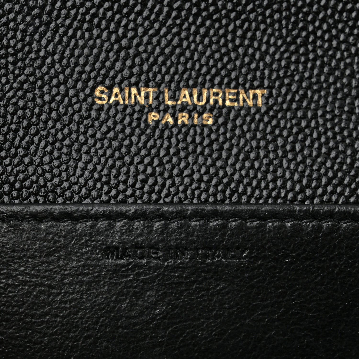 Saint Laurent Grain de Poudre Uptown Chain Wallet Black 6 of 10
