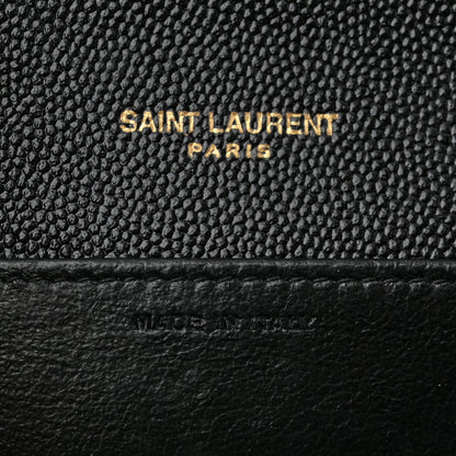 Saint Laurent Grain de Poudre Uptown Chain Wallet Black 6 of 10