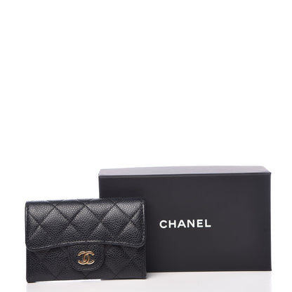 Chanel Caviar Quilted Flap Card Holder Black 9 of 9