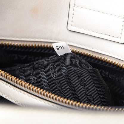 Prada Saffiano Soft Calfskin Zippered Tote White 7 of 21