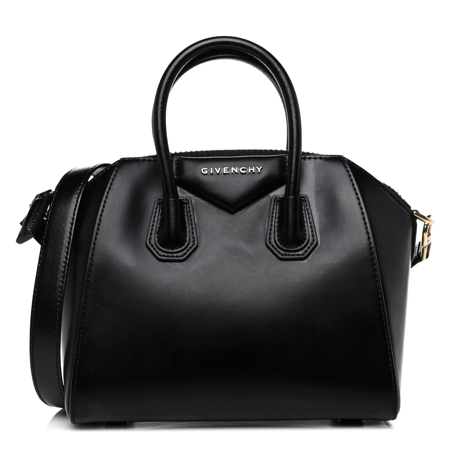 Givenchy Shiny Lord Calfskin Mini Antigona Black 1 of 10