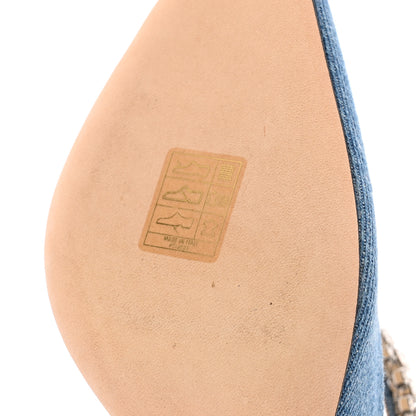 Jimmy Choo Denim Crystal Bing 100 Pumps 37.5 Blue 15 of 17