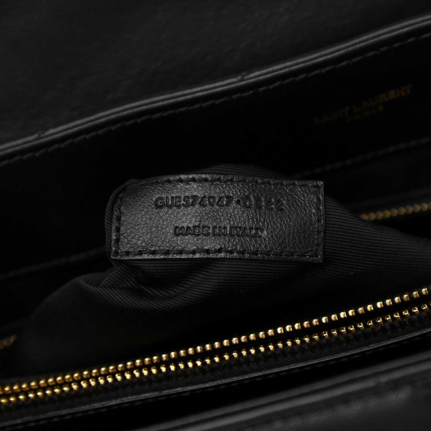 Saint Laurent Calfskin Y Quilted Monogram Large Loulou Chain Satchel Black 7 of 12