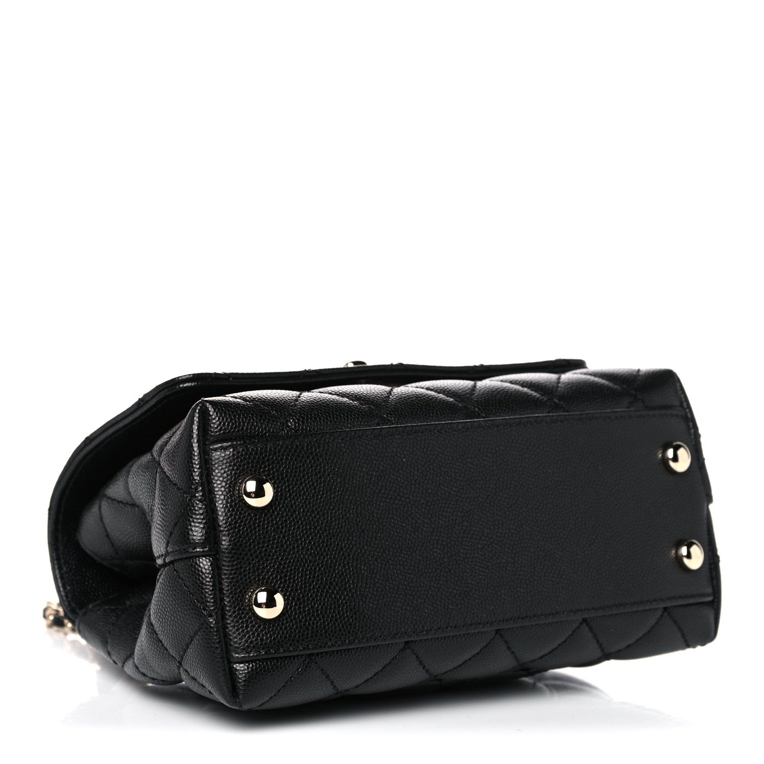 Chanel Caviar Quilted Extra Mini Coco Handle Flap Black 4 of 10