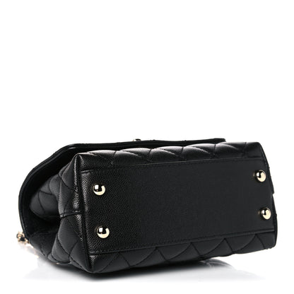 Chanel Caviar Quilted Extra Mini Coco Handle Flap Black 4 of 10