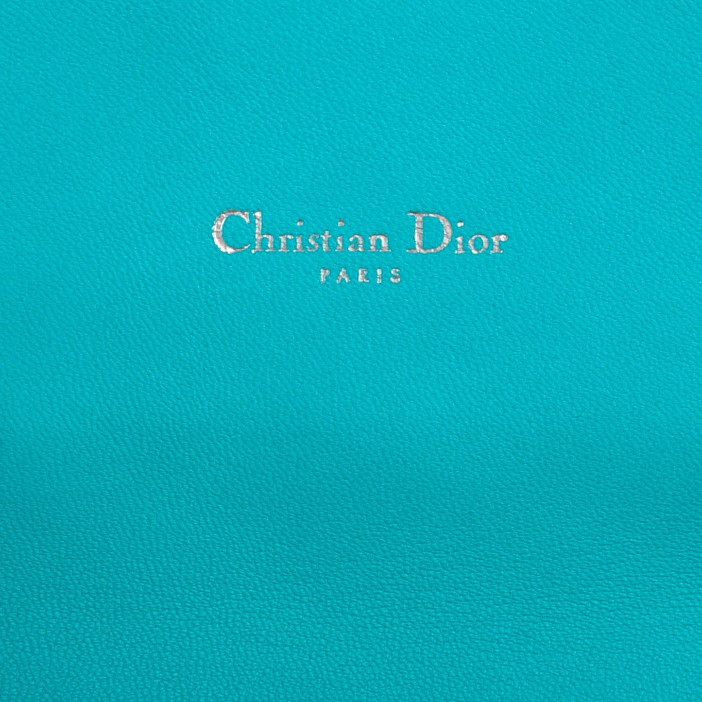 Lambskin Cannage Miss Dior Promenade Pouch Turquoise