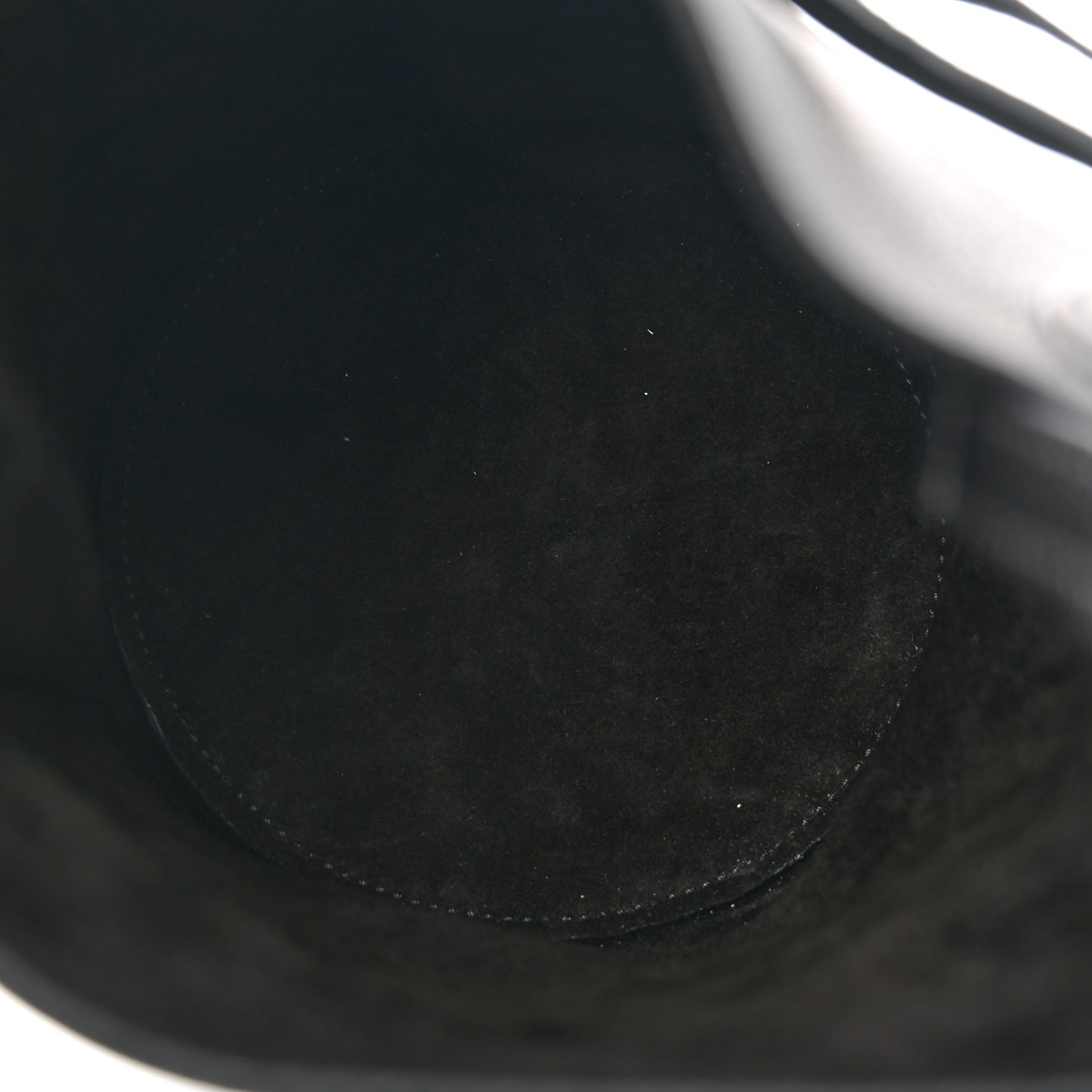 Supple Grained Calfskin Nano Big Bag Bucket Black
