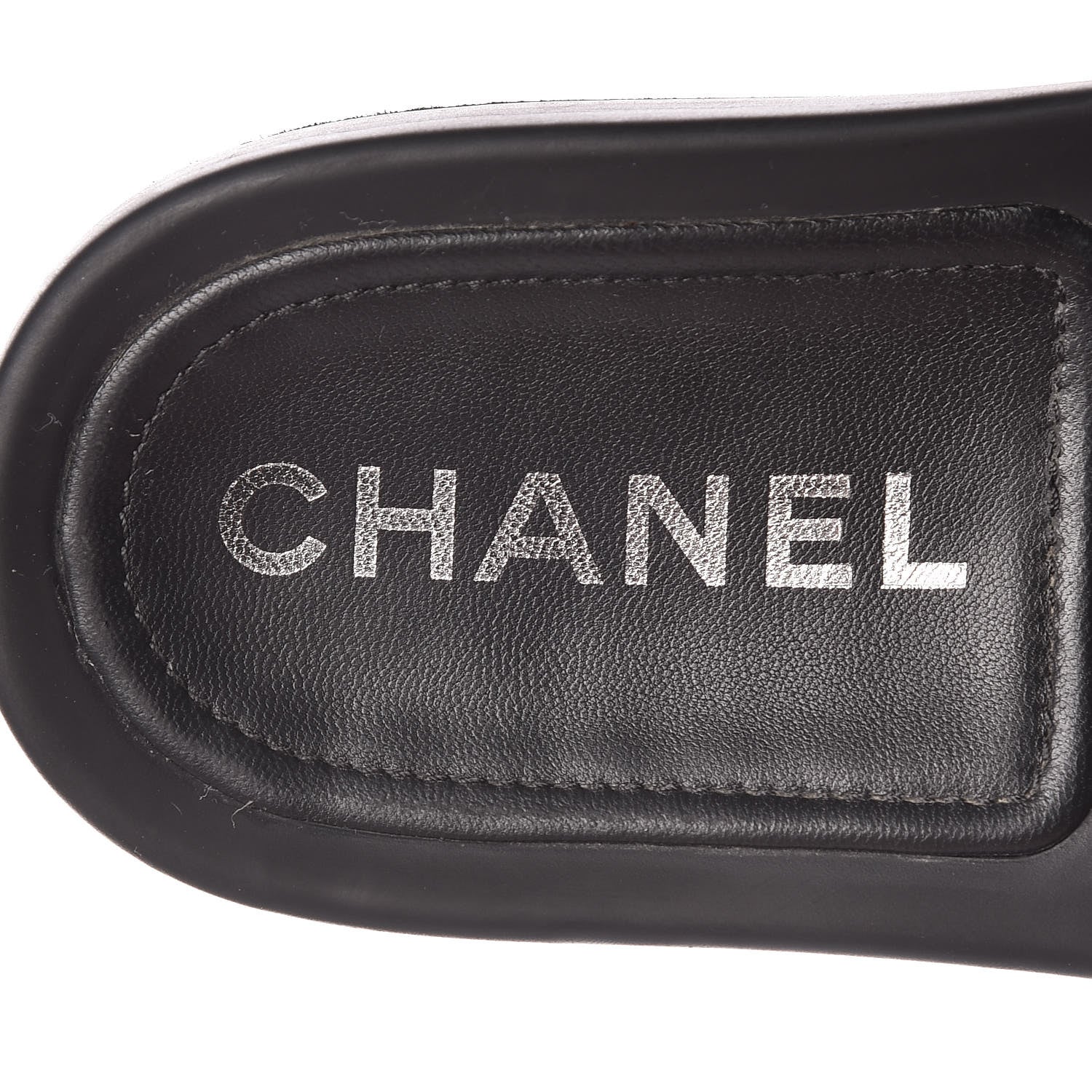 Chanel Lambskin Quilted CC Mules Sandals 42 Black 9 of 14