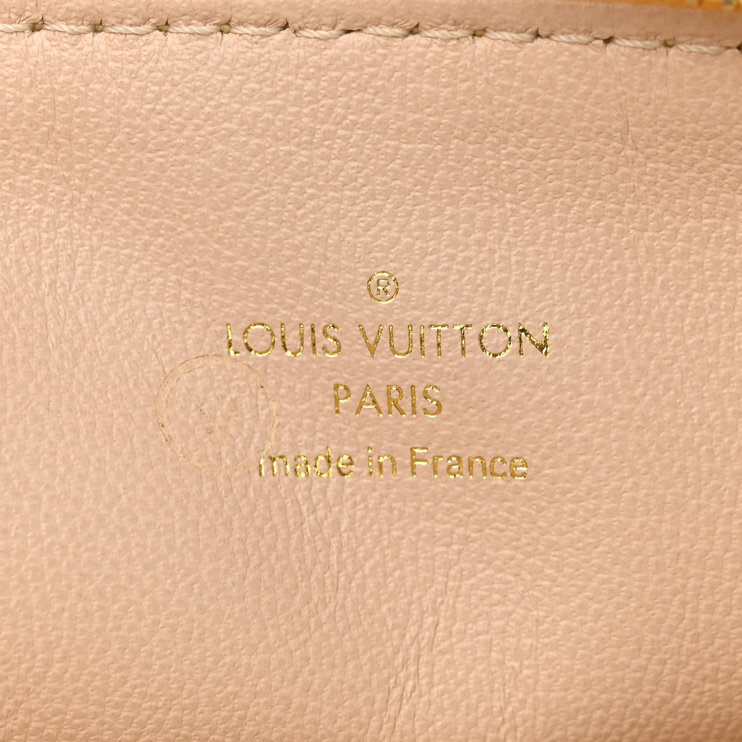 Lambskin Embossed Monogram Coussin PM Yellow