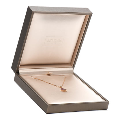 Bulgari 18K Rose Gold Diamond Pink Sapphire Divas' Dream Pendant Necklace 6 of 6