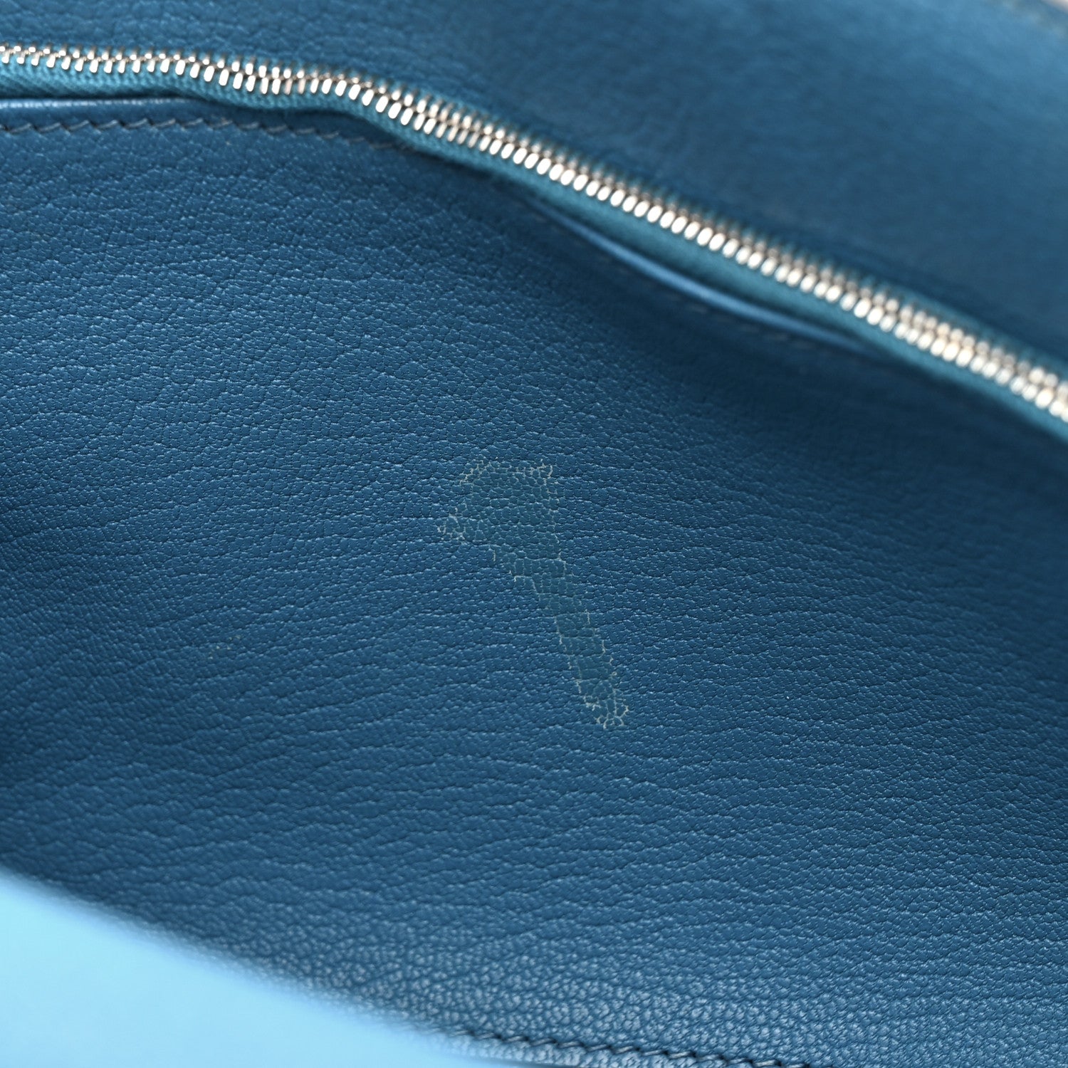 Hermes Taurillon Clemence Jypsiere 31 Bleu Izmir 12 of 21
