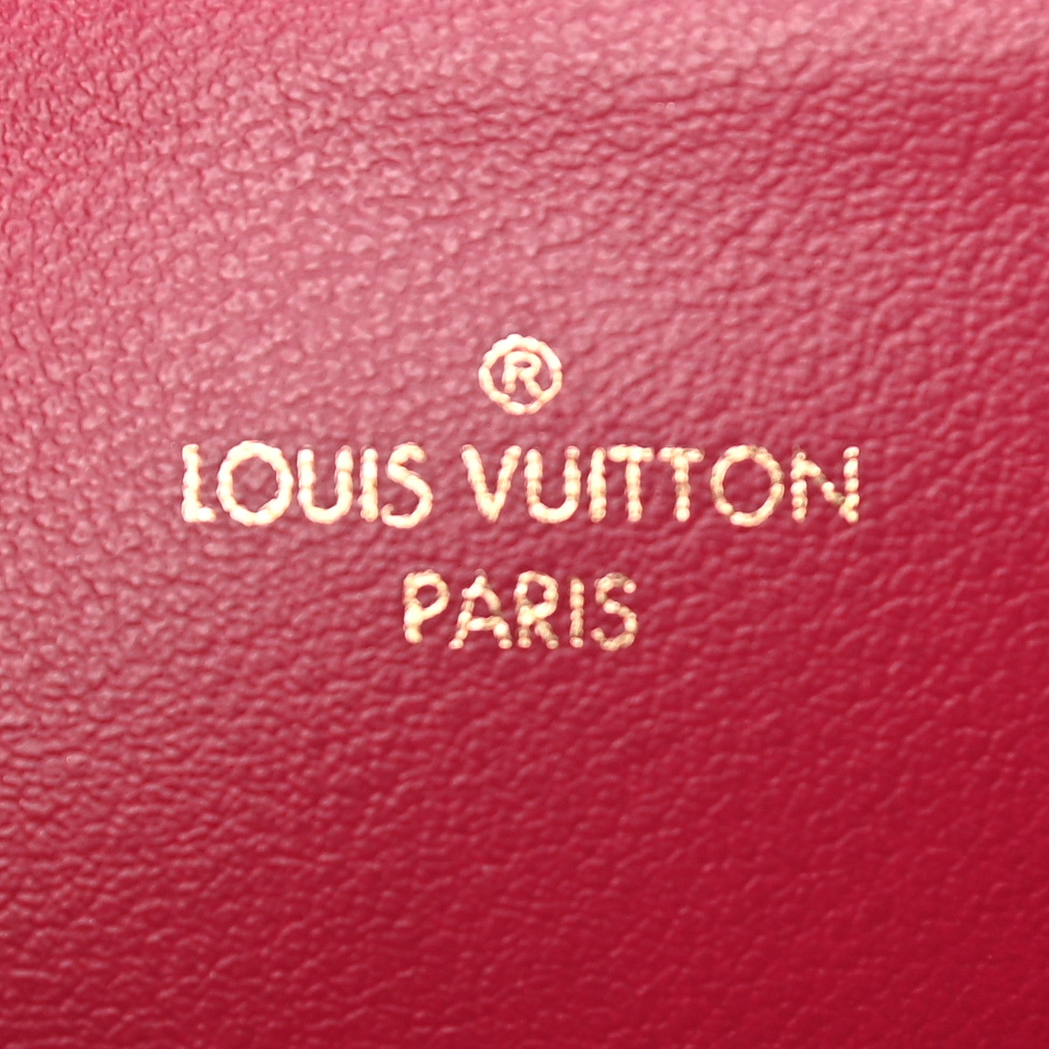 Louis Vuitton Monogram Felicie Chain Wallet Zippered Insert Fuchsia 6 of 6