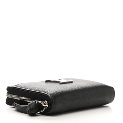 Louis Vuitton Calfskin Lockme Zippy Coin Purse Black 4 of 9