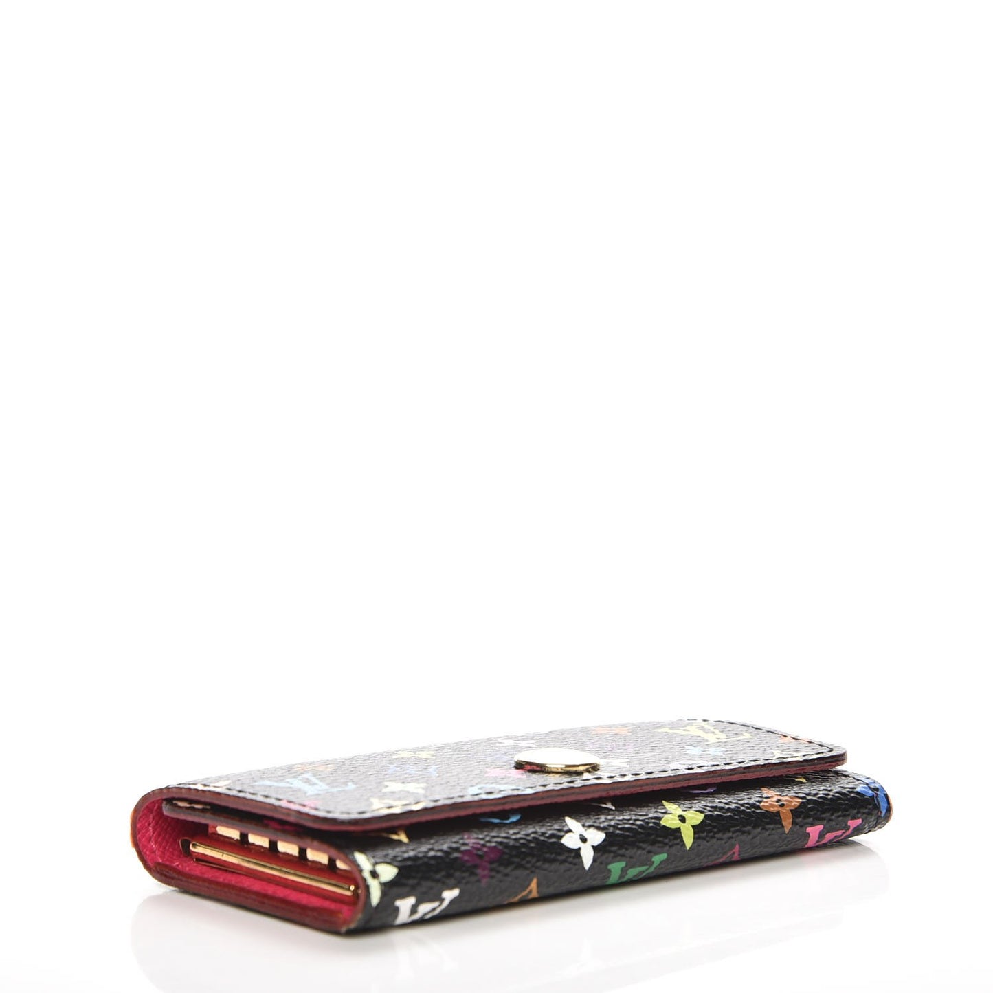 Monogram Multicolor Multicles 4 Key Holder Black Grenade