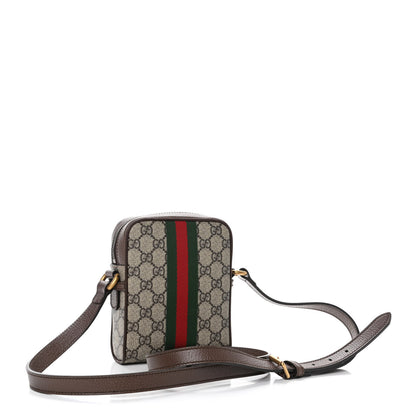Gucci GG Supreme Monogram Web Mini Ophidia Messenger Brown 2 of 4