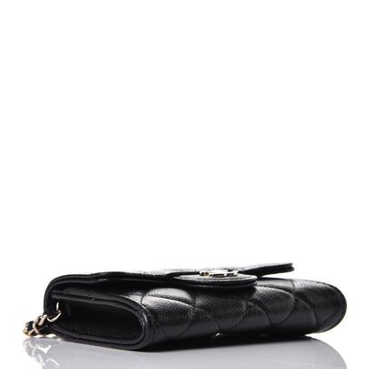 Chanel Caviar Quilted Flap Classic Belt Bag Black 7 of 9