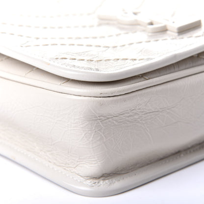 Saint Laurent Crinkled Calfskin Matelasse Monogram Niki Chain Wallet Crema Soft 5 of 5