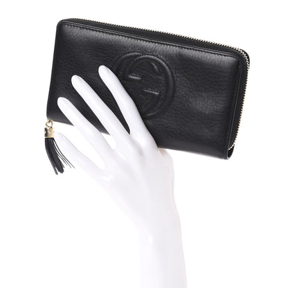 Gucci Calfskin Soho Zip Around Wallet Black 2 of 6