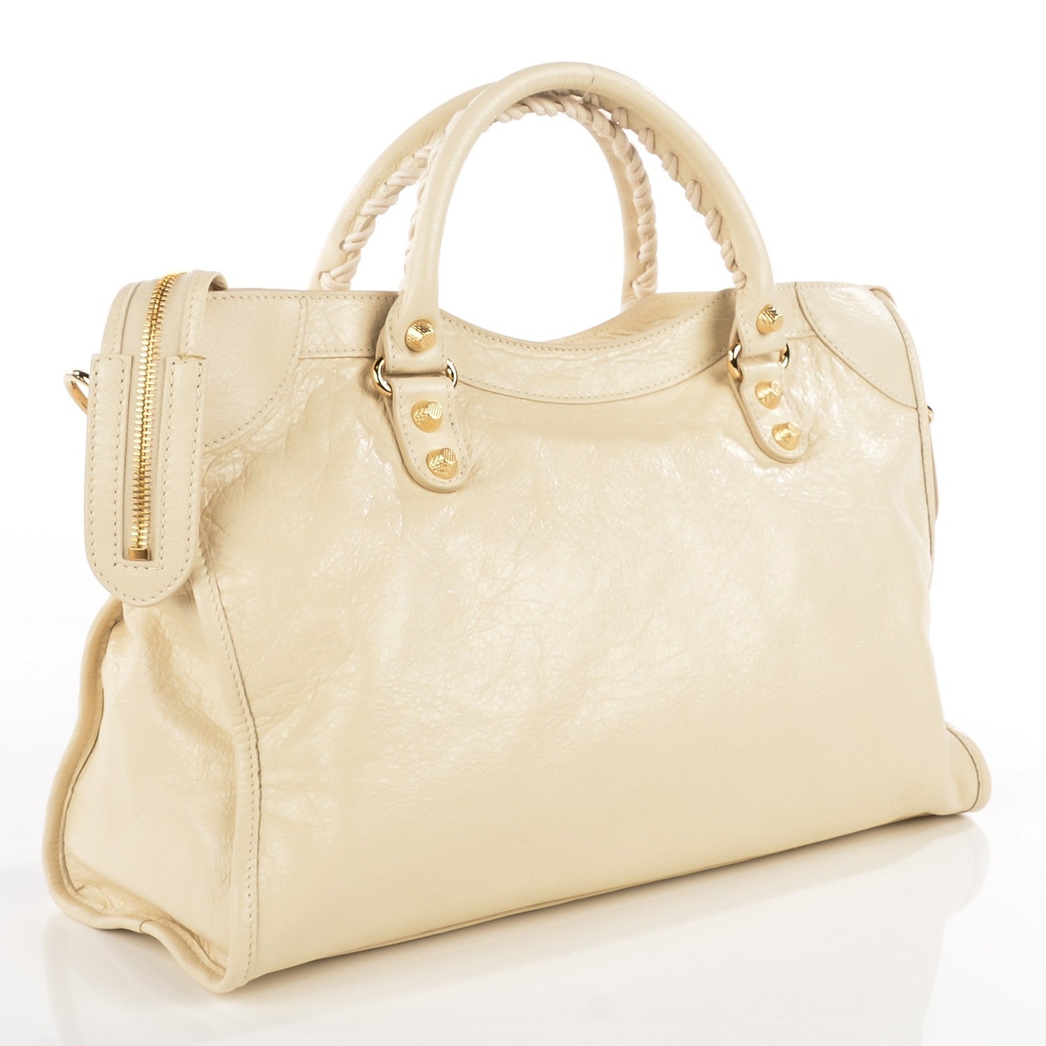 Balenciaga Agneau Giant 12 Gold Hardware City Blanc Creme Light Craie 3 of 12