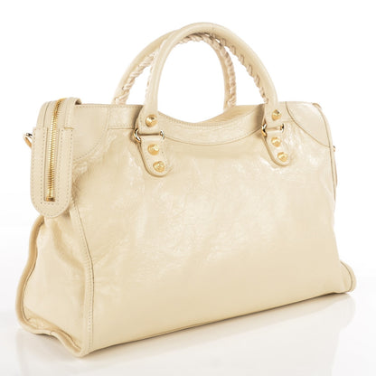 Balenciaga Agneau Giant 12 Gold Hardware City Blanc Creme Light Craie 3 of 12