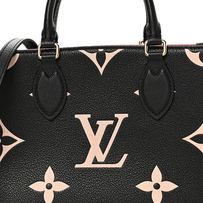 Louis Vuitton Empreinte Monogram Giant Onthego PM Black Beige 7 of 10