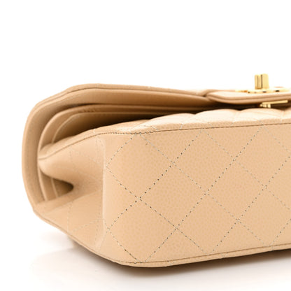 Chanel Caviar Quilted Small Double Flap Beige 9 of 10