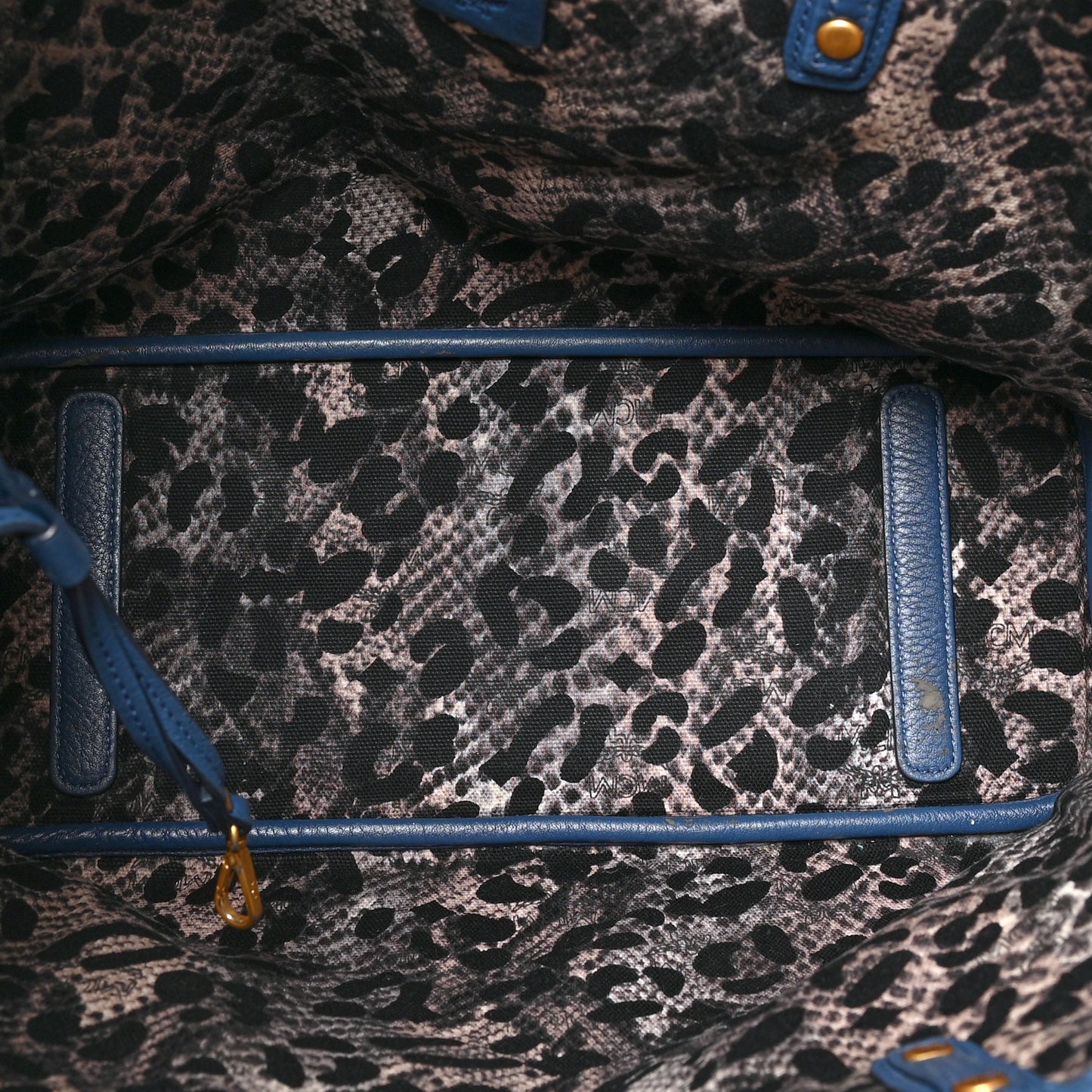 Visetos Medium Project Reversible Shopper Tote Blue