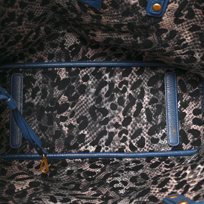 MCM Visetos Medium Project Reversible Shopper Tote Blue 6 of 16