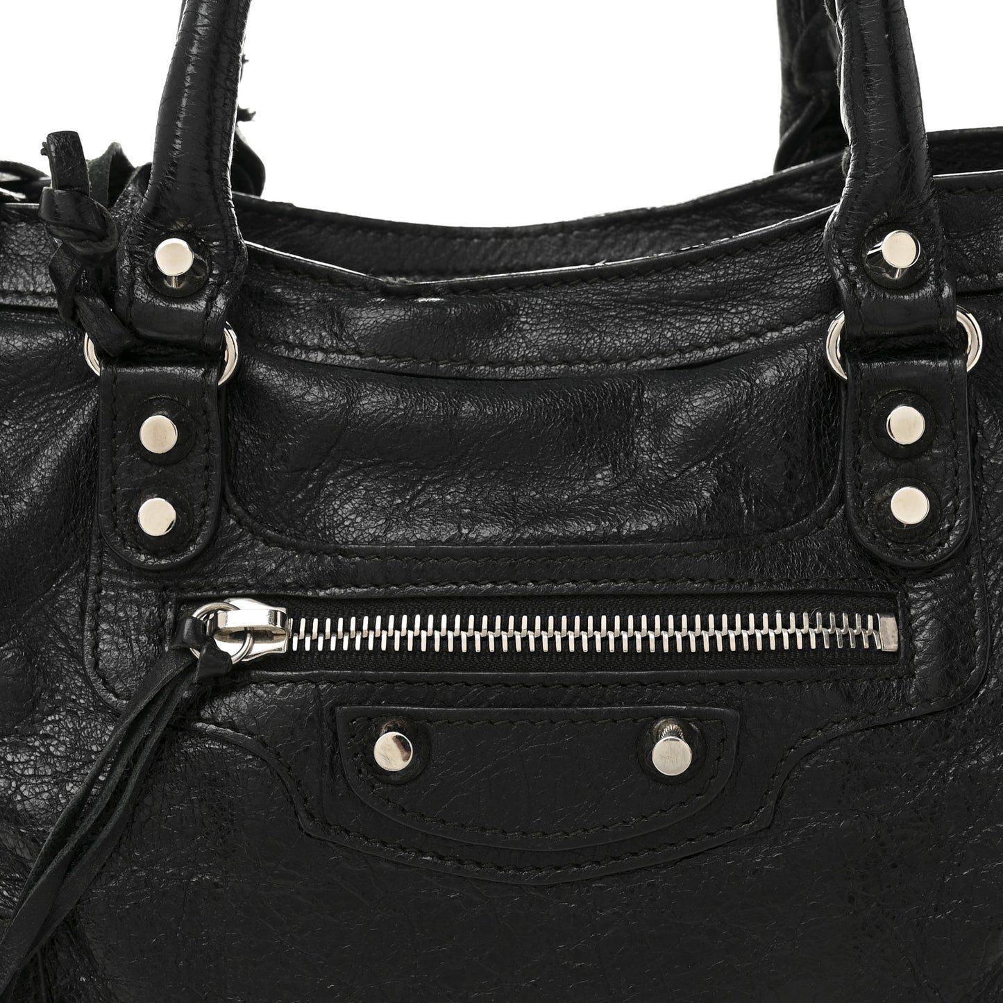 Agneau Classic Silver Hardware S City Black