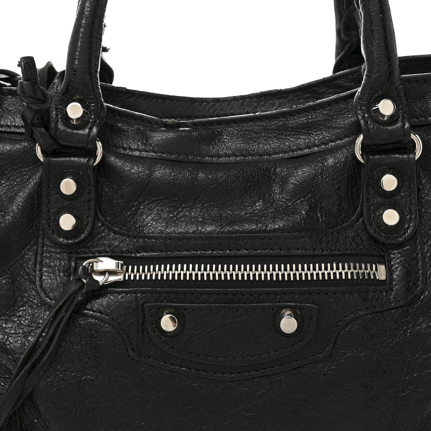 Balenciaga Agneau Classic Silver Hardware S City Black 9 of 13
