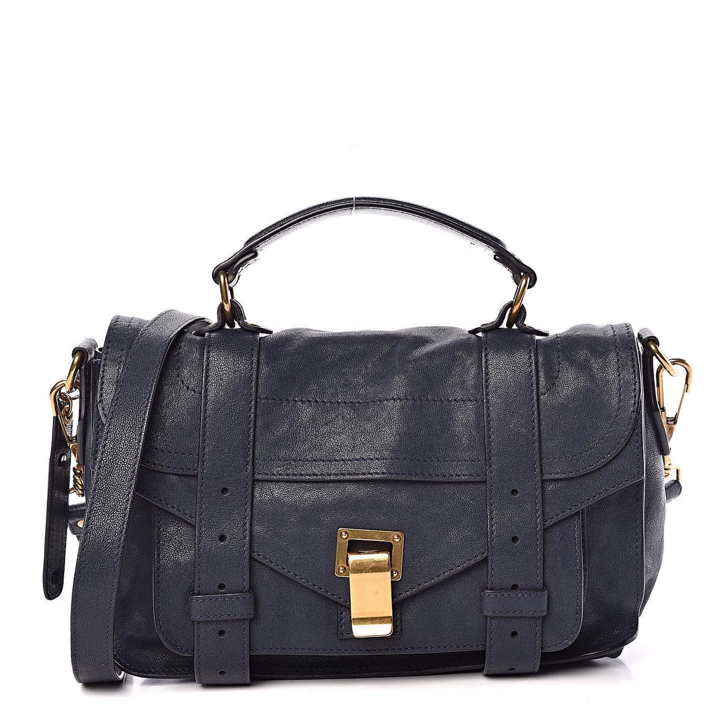 Lambskin Tiny PS1 Satchel Midnight